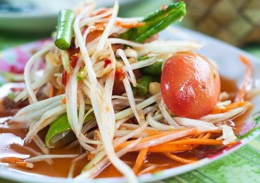 Green Papaya Raw Beauty Salad