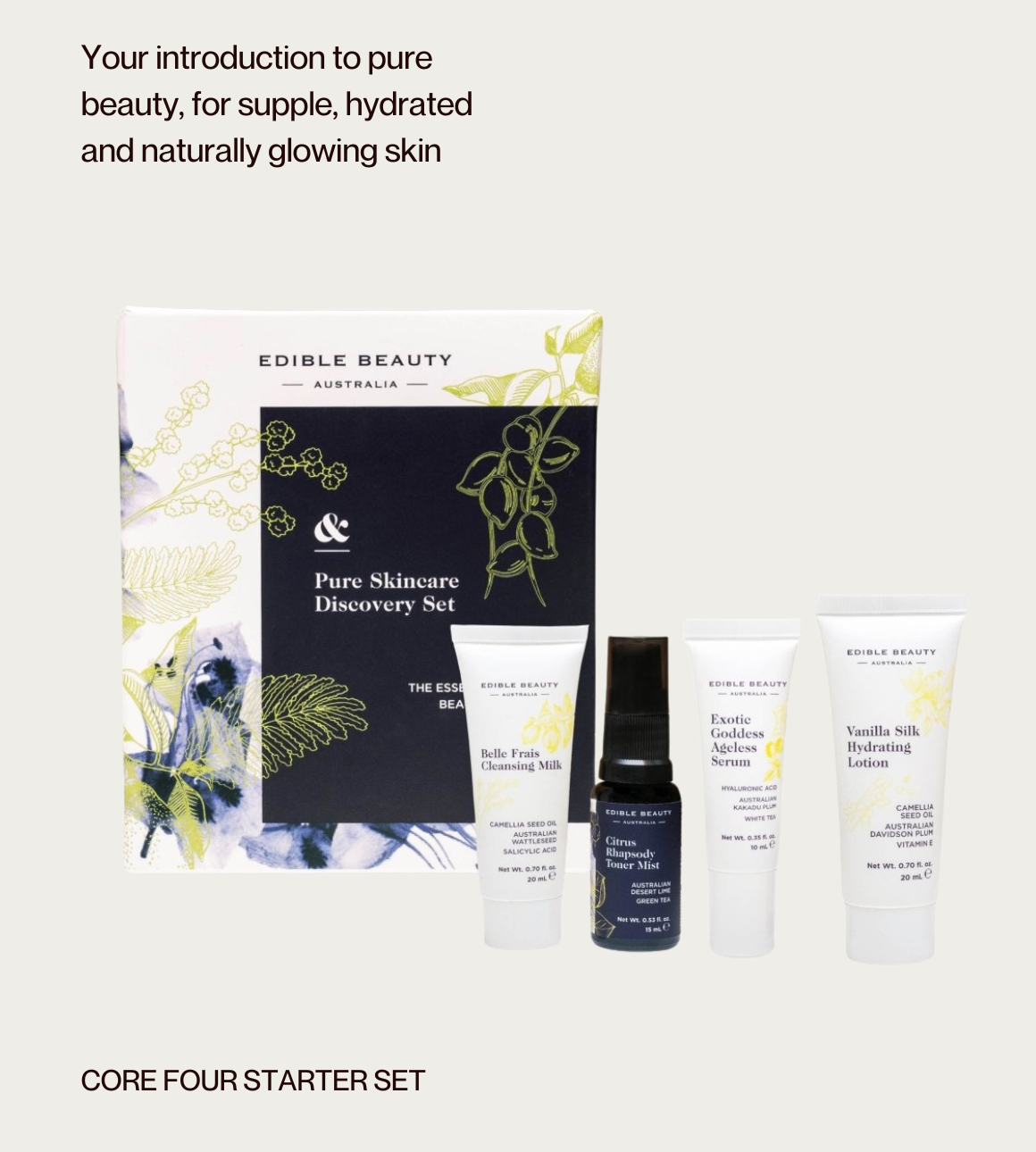 Core Four Starter Set – Edible Beauty Australia